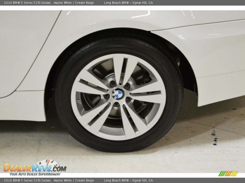 2010 BMW 5 Series 528i Sedan Alpine White / Cream Beige Photo #8