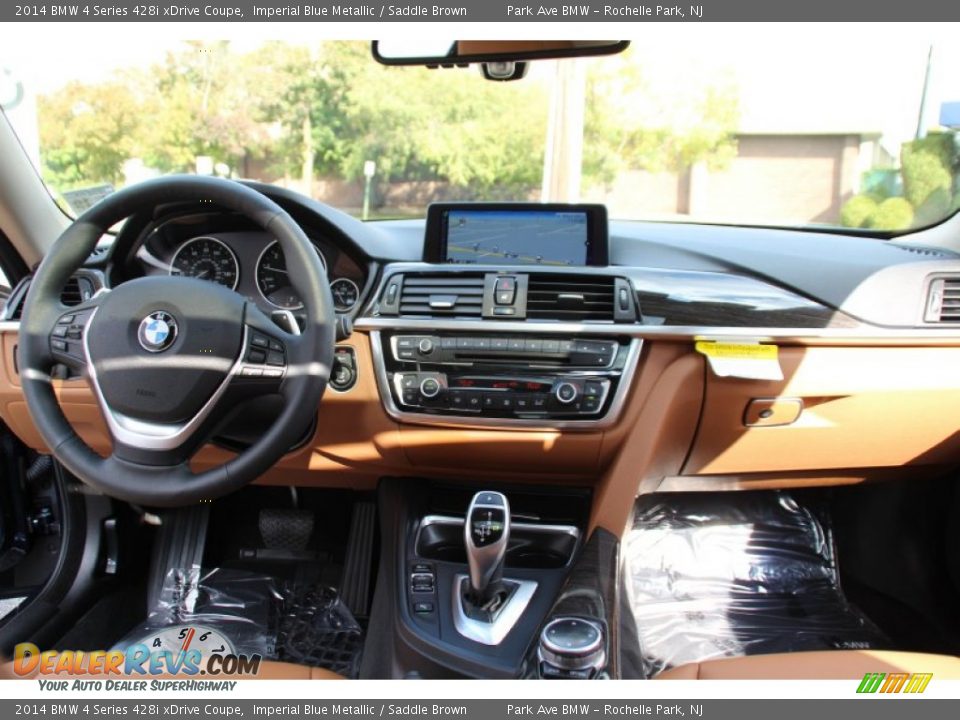 2014 BMW 4 Series 428i xDrive Coupe Imperial Blue Metallic / Saddle Brown Photo #16