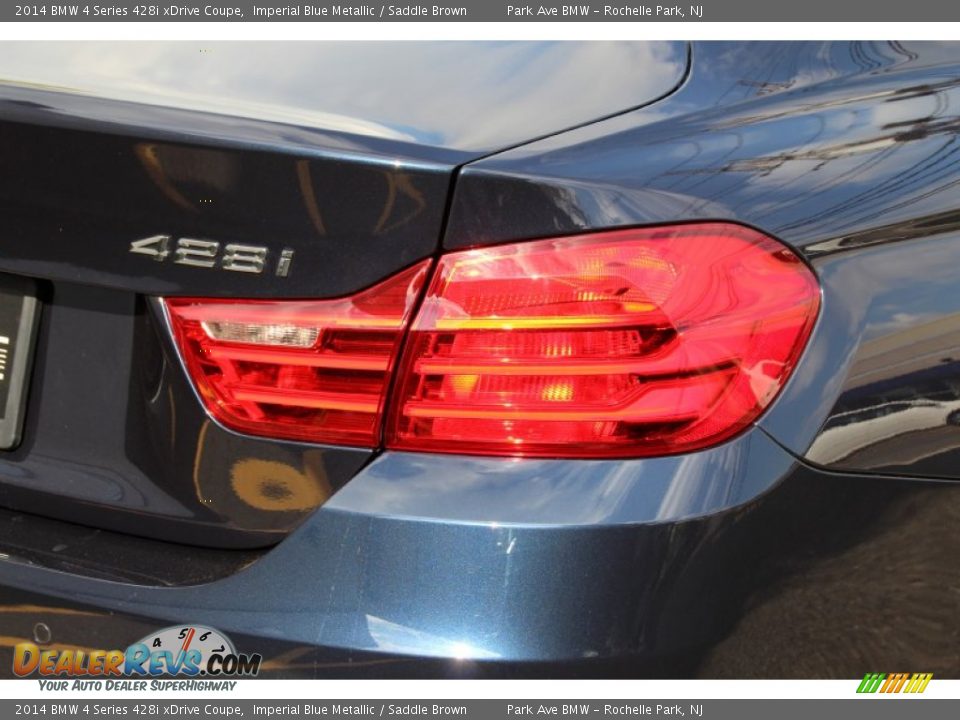 2014 BMW 4 Series 428i xDrive Coupe Imperial Blue Metallic / Saddle Brown Photo #24