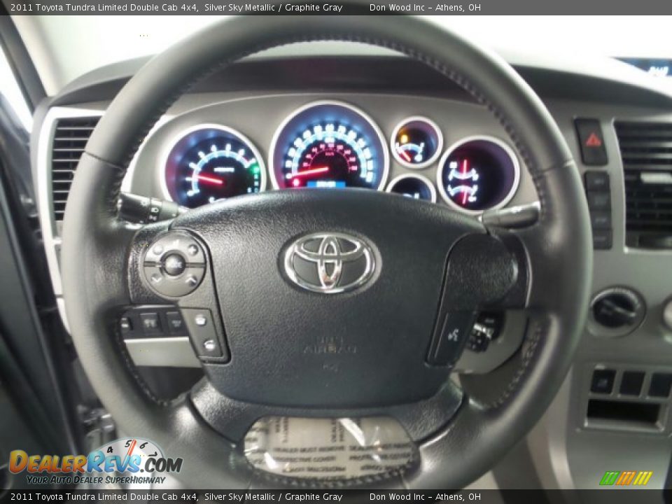 2011 Toyota Tundra Limited Double Cab 4x4 Silver Sky Metallic / Graphite Gray Photo #25