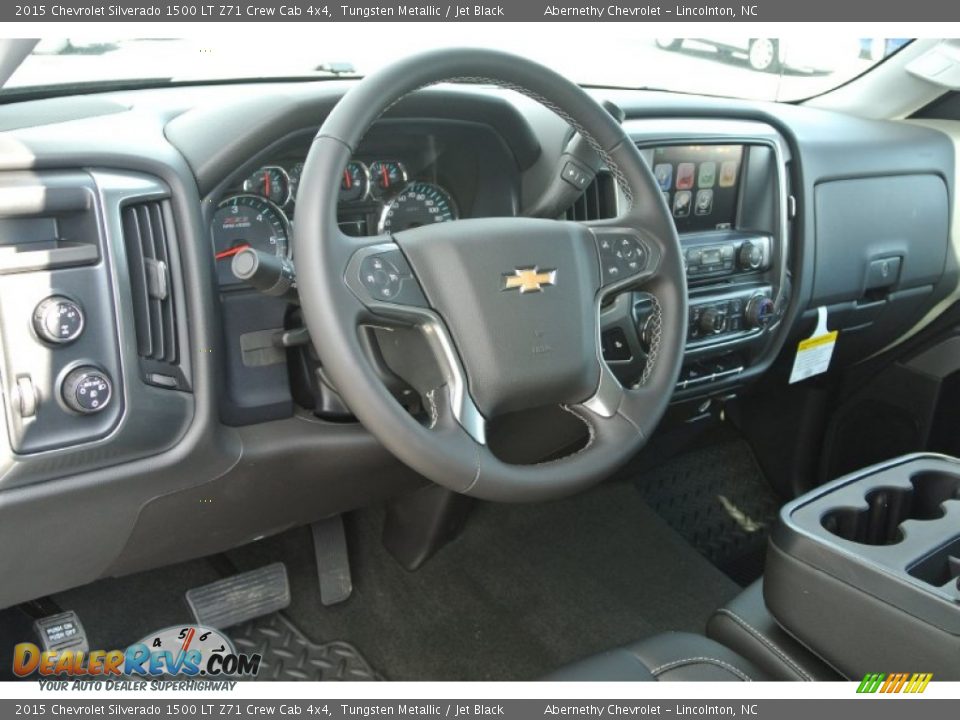 2015 Chevrolet Silverado 1500 LT Z71 Crew Cab 4x4 Tungsten Metallic / Jet Black Photo #21