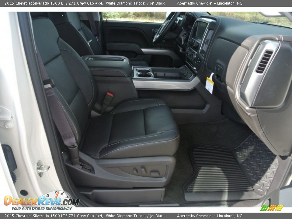 2015 Chevrolet Silverado 1500 LTZ Z71 Crew Cab 4x4 White Diamond Tricoat / Jet Black Photo #18