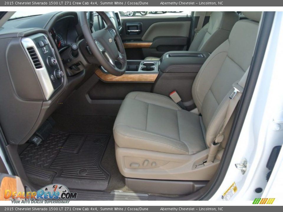 2015 Chevrolet Silverado 1500 LT Z71 Crew Cab 4x4 Summit White / Cocoa/Dune Photo #8
