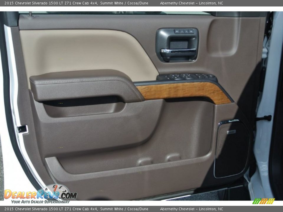 2015 Chevrolet Silverado 1500 LT Z71 Crew Cab 4x4 Summit White / Cocoa/Dune Photo #9