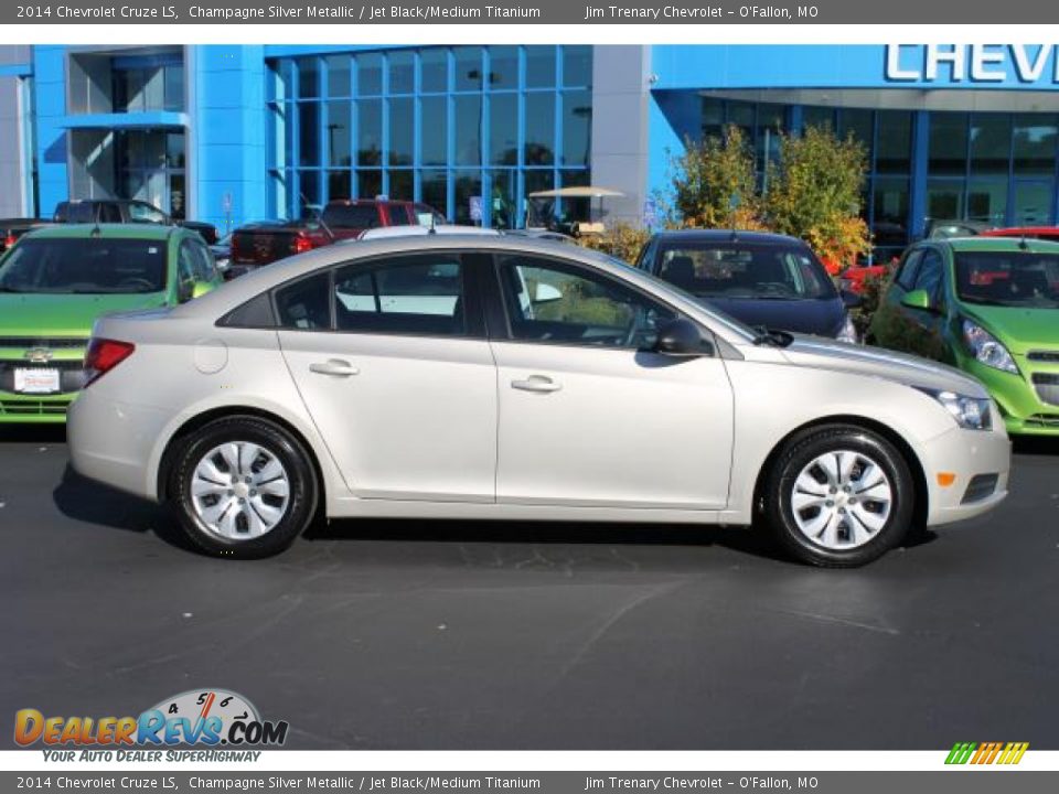 2014 Chevrolet Cruze LS Champagne Silver Metallic / Jet Black/Medium Titanium Photo #1