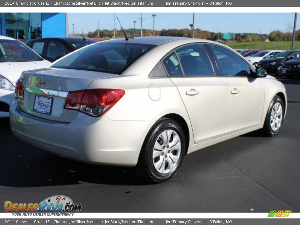 2014 Chevrolet Cruze LS Champagne Silver Metallic / Jet Black/Medium Titanium Photo #3