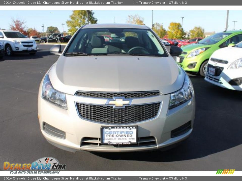 2014 Chevrolet Cruze LS Champagne Silver Metallic / Jet Black/Medium Titanium Photo #8