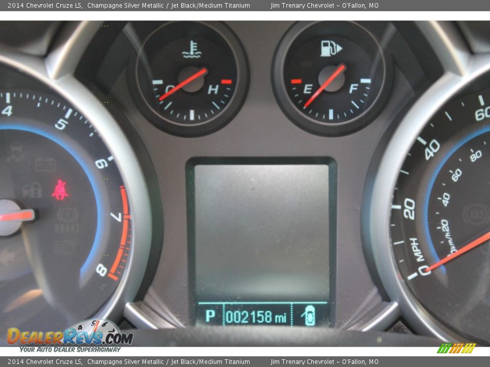 2014 Chevrolet Cruze LS Champagne Silver Metallic / Jet Black/Medium Titanium Photo #14
