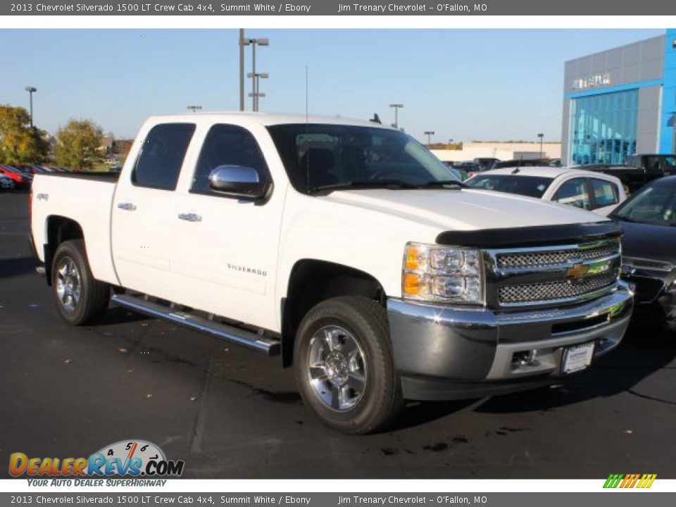 2013 Chevrolet Silverado 1500 LT Crew Cab 4x4 Summit White / Ebony Photo #2