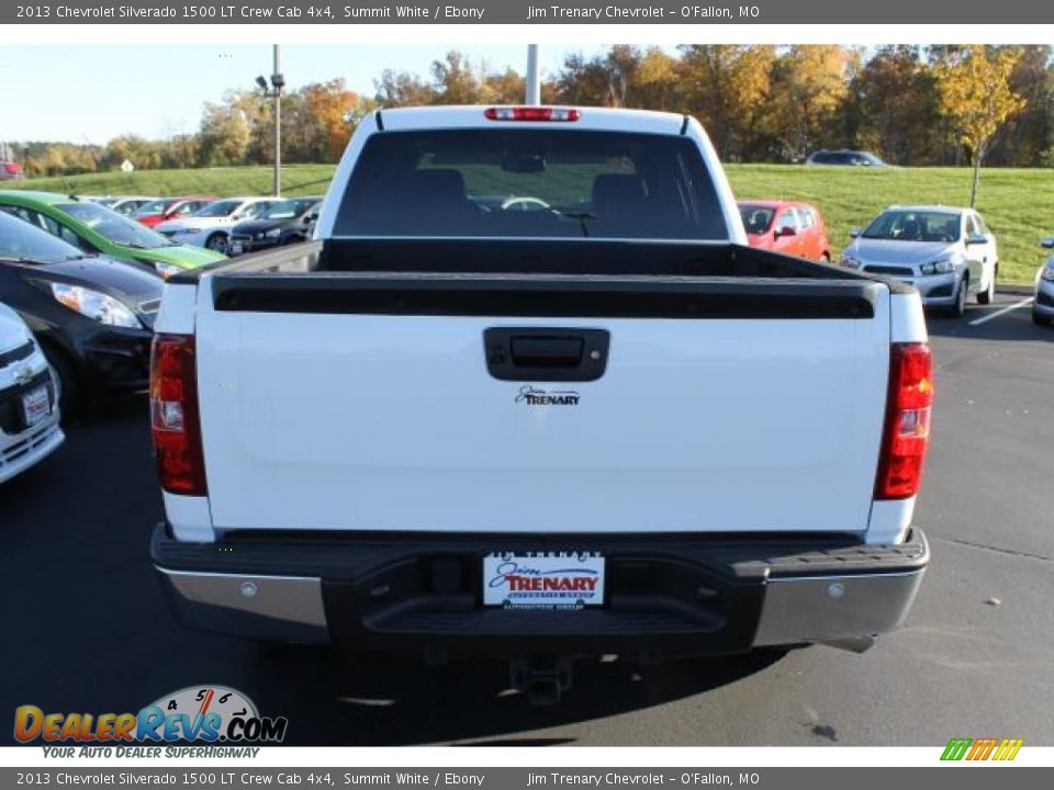 2013 Chevrolet Silverado 1500 LT Crew Cab 4x4 Summit White / Ebony Photo #6