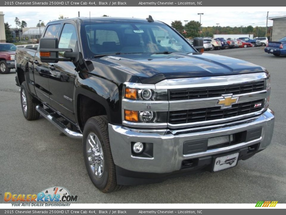 2015 Chevrolet Silverado 2500HD LT Crew Cab 4x4 Black / Jet Black Photo #1