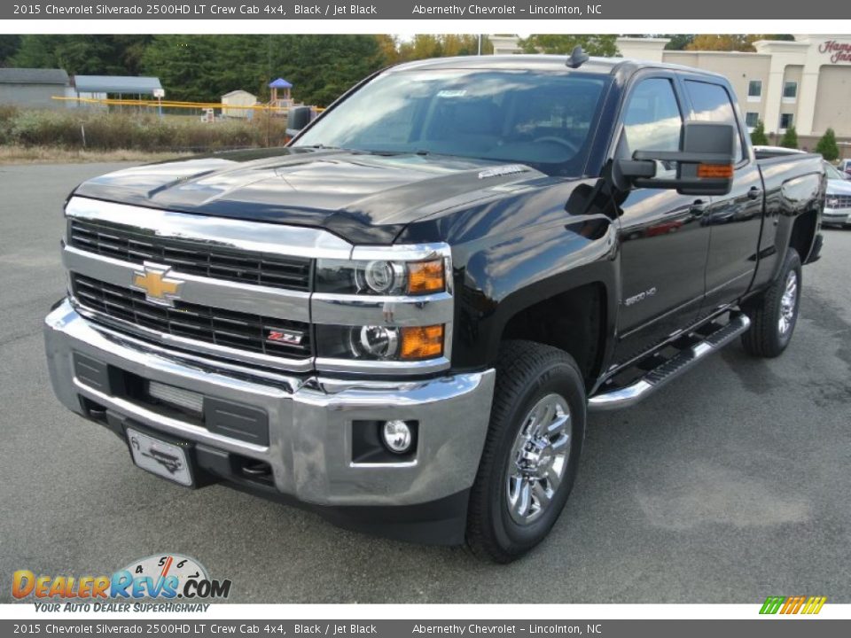 2015 Chevrolet Silverado 2500HD LT Crew Cab 4x4 Black / Jet Black Photo #2