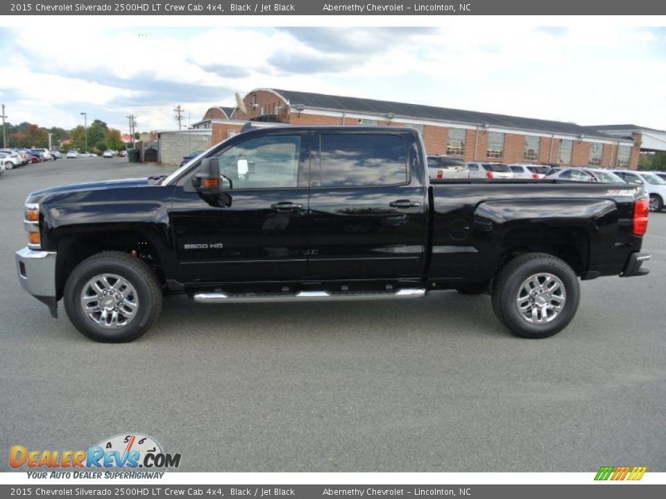 2015 Chevrolet Silverado 2500HD LT Crew Cab 4x4 Black / Jet Black Photo #3