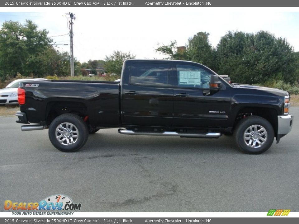 2015 Chevrolet Silverado 2500HD LT Crew Cab 4x4 Black / Jet Black Photo #6