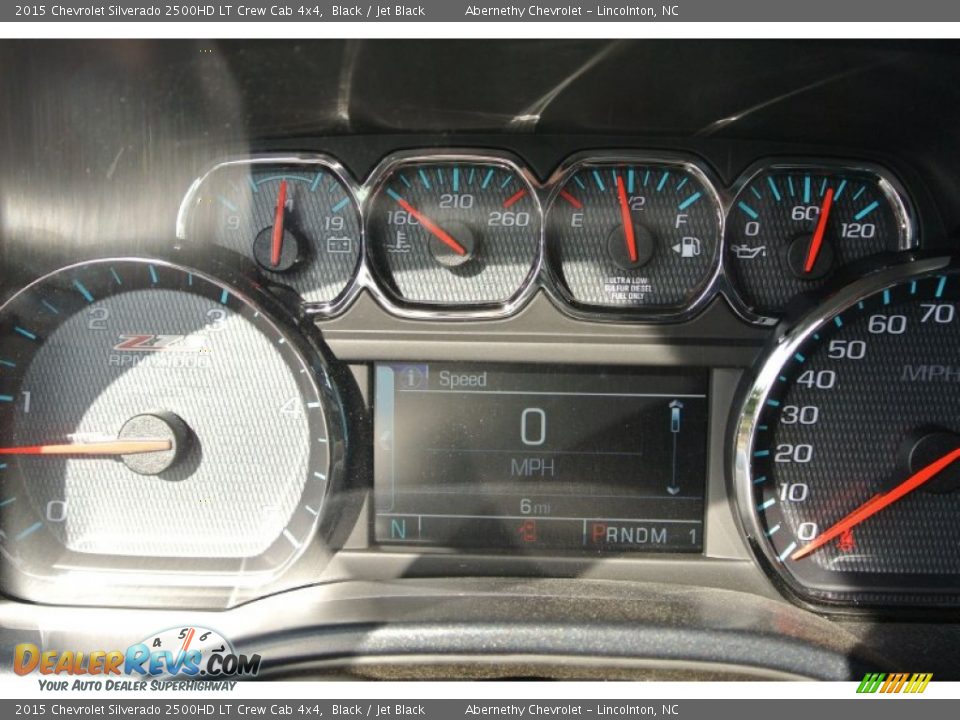 2015 Chevrolet Silverado 2500HD LT Crew Cab 4x4 Black / Jet Black Photo #14