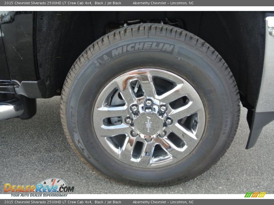 2015 Chevrolet Silverado 2500HD LT Crew Cab 4x4 Black / Jet Black Photo #19