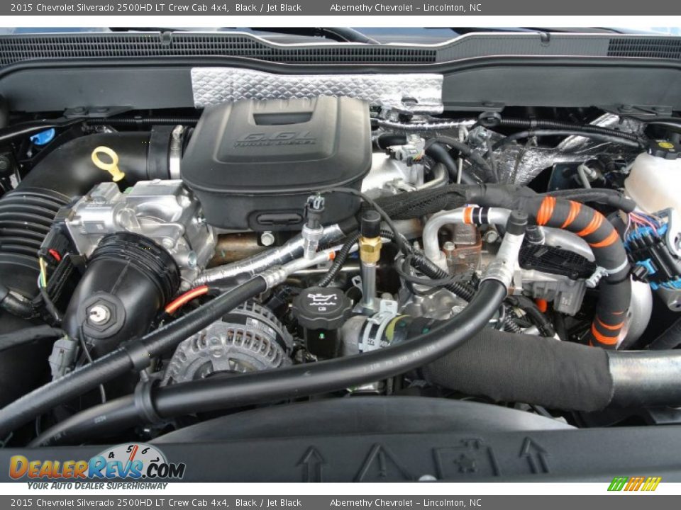 2015 Chevrolet Silverado 2500HD LT Crew Cab 4x4 Black / Jet Black Photo #20