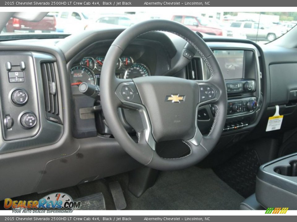 2015 Chevrolet Silverado 2500HD LT Crew Cab 4x4 Black / Jet Black Photo #21