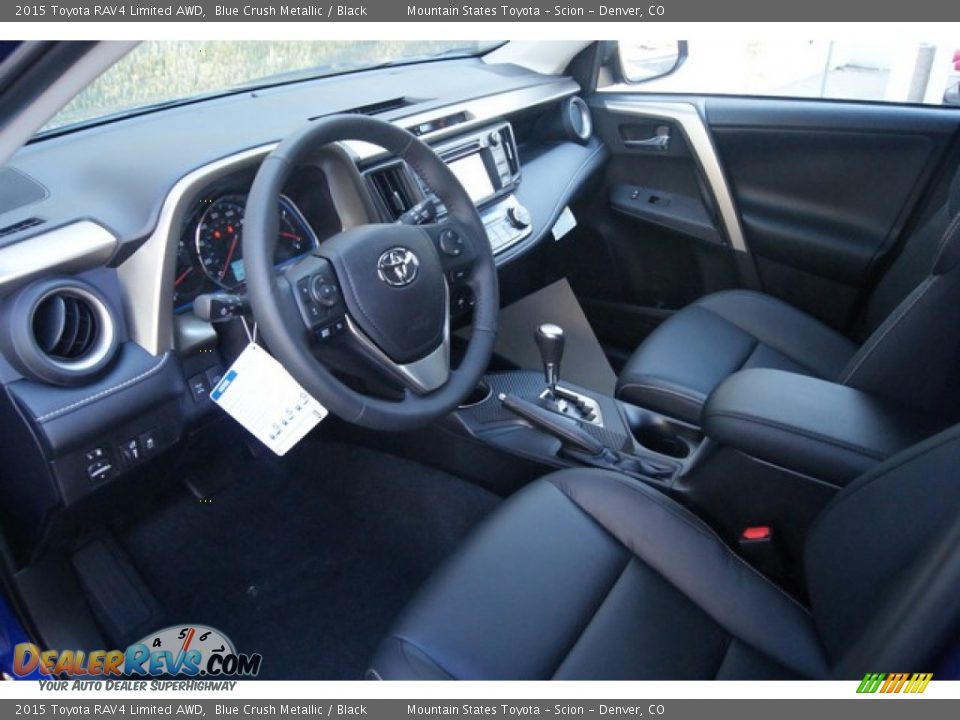 Black Interior - 2015 Toyota RAV4 Limited AWD Photo #5