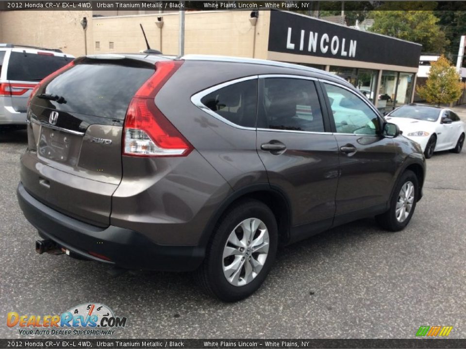 2012 Honda CR-V EX-L 4WD Urban Titanium Metallic / Black Photo #4