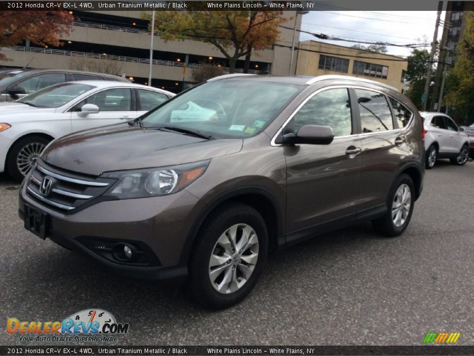 2012 Honda CR-V EX-L 4WD Urban Titanium Metallic / Black Photo #7