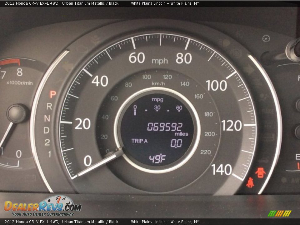 2012 Honda CR-V EX-L 4WD Urban Titanium Metallic / Black Photo #20