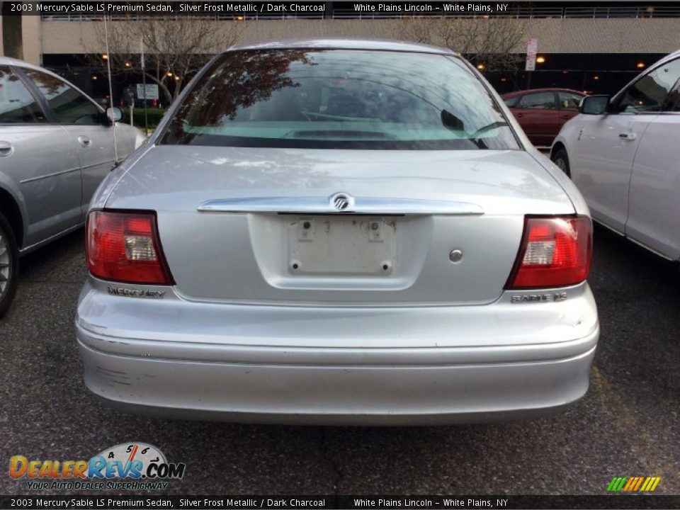 2003 Mercury Sable LS Premium Sedan Silver Frost Metallic / Dark Charcoal Photo #3