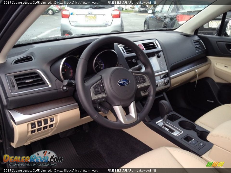 Warm Ivory Interior - 2015 Subaru Legacy 3.6R Limited Photo #7