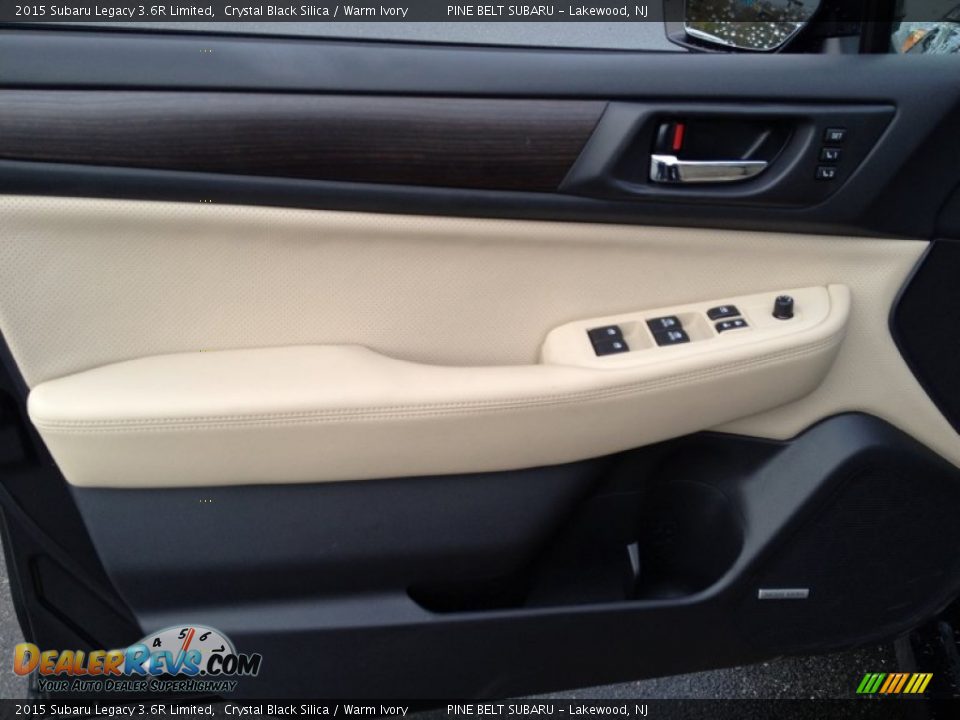 2015 Subaru Legacy 3.6R Limited Crystal Black Silica / Warm Ivory Photo #8