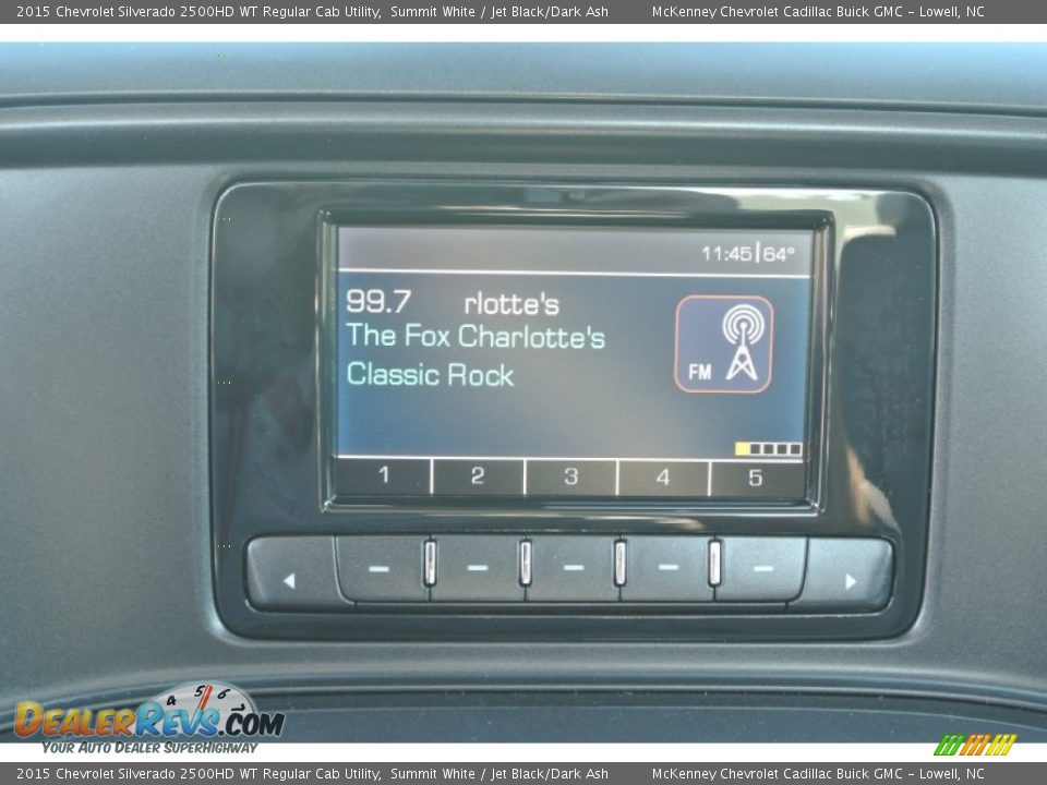 Controls of 2015 Chevrolet Silverado 2500HD WT Regular Cab Utility Photo #12