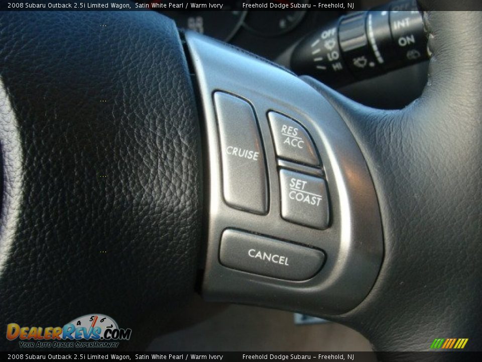 2008 Subaru Outback 2.5i Limited Wagon Satin White Pearl / Warm Ivory Photo #19