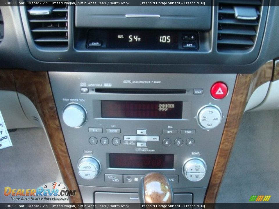 2008 Subaru Outback 2.5i Limited Wagon Satin White Pearl / Warm Ivory Photo #21