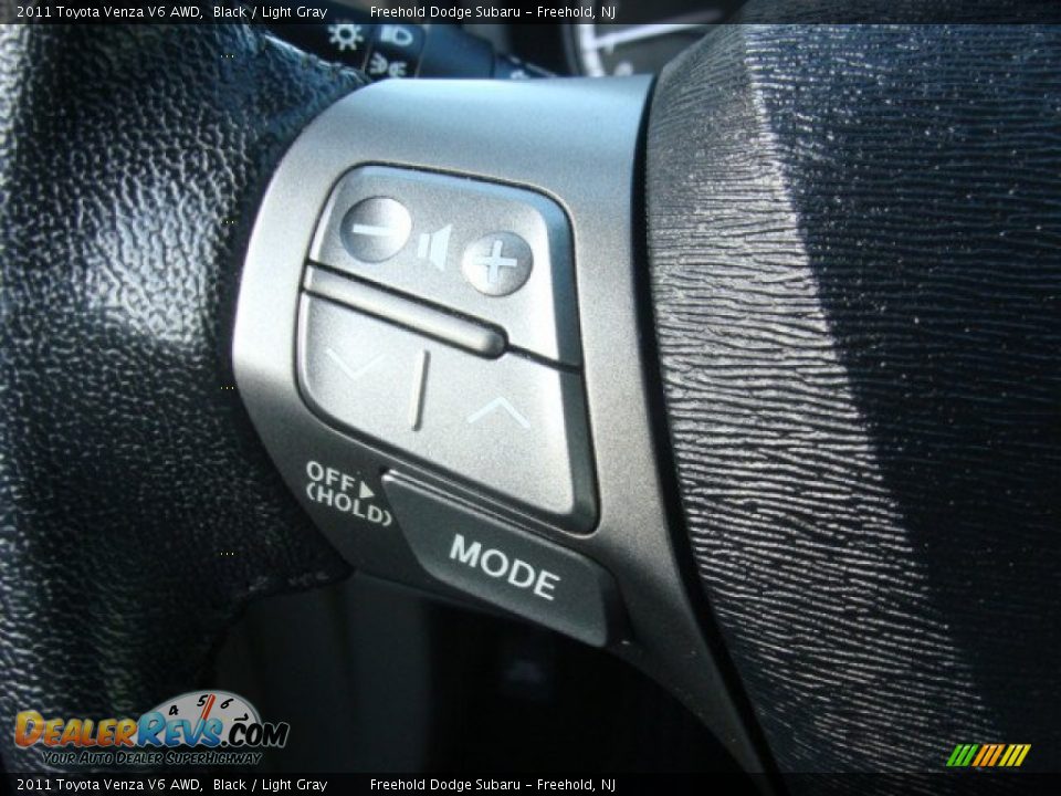 2011 Toyota Venza V6 AWD Black / Light Gray Photo #19