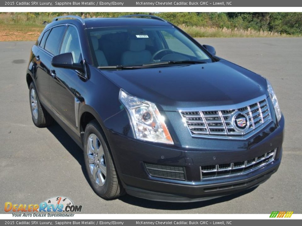 2015 Cadillac SRX Luxury Sapphire Blue Metallic / Ebony/Ebony Photo #1
