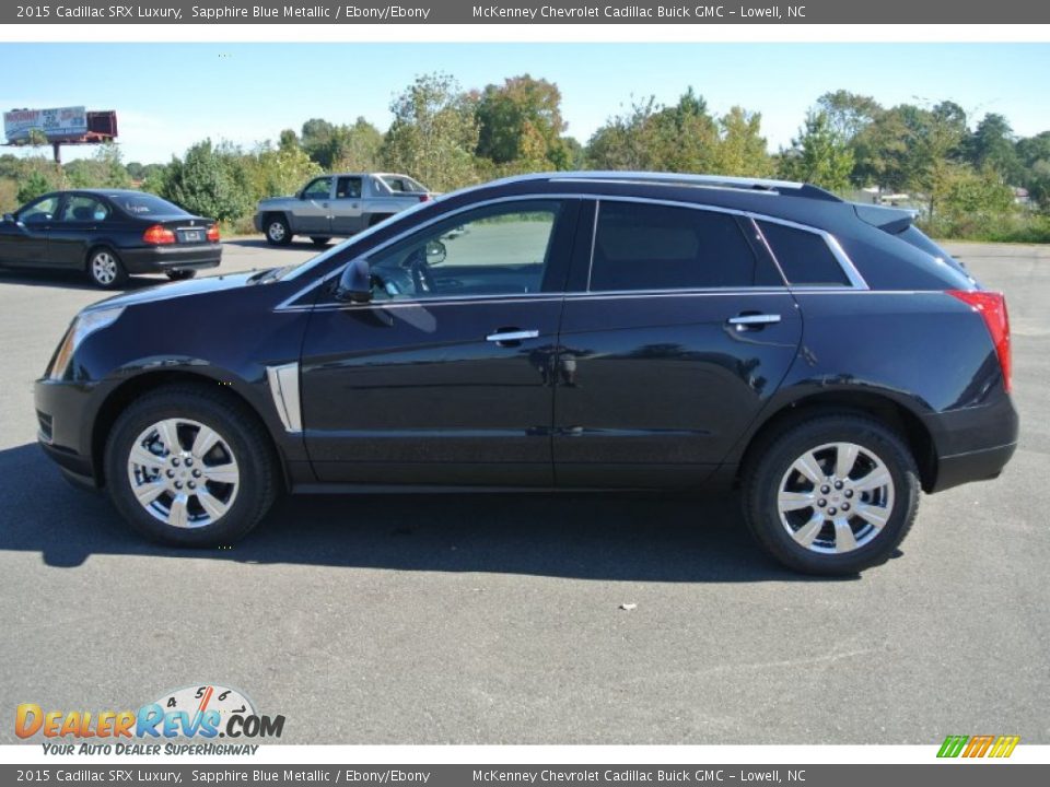 2015 Cadillac SRX Luxury Sapphire Blue Metallic / Ebony/Ebony Photo #3