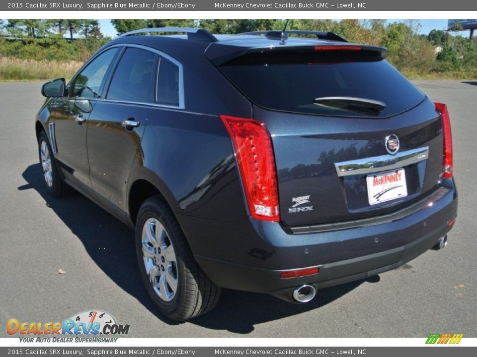 2015 Cadillac SRX Luxury Sapphire Blue Metallic / Ebony/Ebony Photo #4