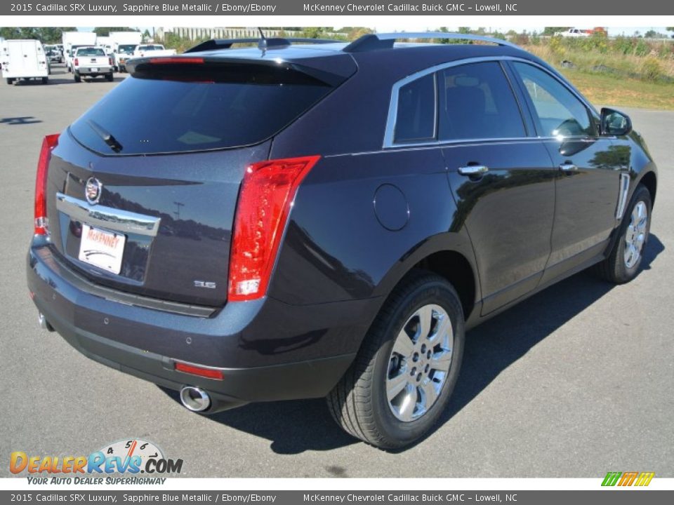 2015 Cadillac SRX Luxury Sapphire Blue Metallic / Ebony/Ebony Photo #5