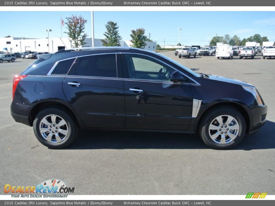 2015 Cadillac SRX Luxury Sapphire Blue Metallic / Ebony/Ebony Photo #6