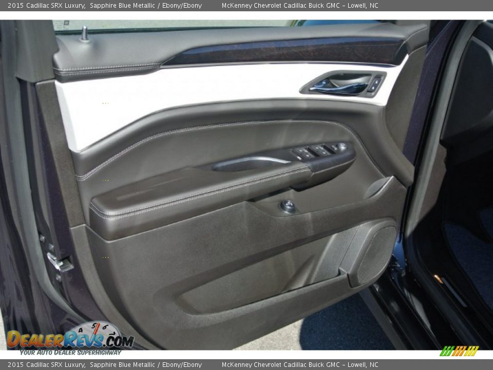 2015 Cadillac SRX Luxury Sapphire Blue Metallic / Ebony/Ebony Photo #9