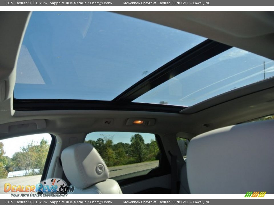 2015 Cadillac SRX Luxury Sapphire Blue Metallic / Ebony/Ebony Photo #10