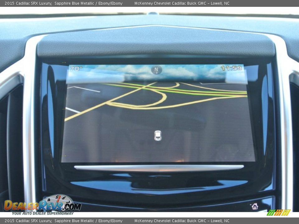 2015 Cadillac SRX Luxury Sapphire Blue Metallic / Ebony/Ebony Photo #13