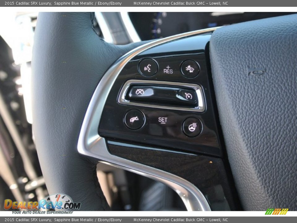 2015 Cadillac SRX Luxury Sapphire Blue Metallic / Ebony/Ebony Photo #15