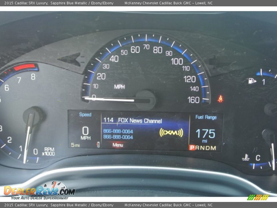 2015 Cadillac SRX Luxury Sapphire Blue Metallic / Ebony/Ebony Photo #17