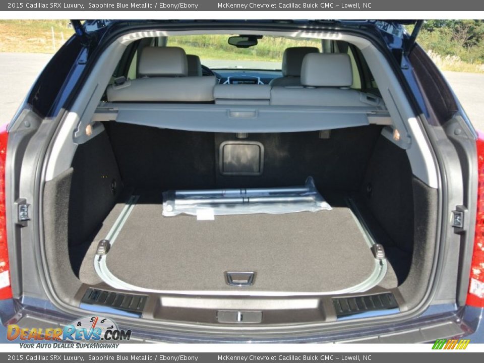 2015 Cadillac SRX Luxury Sapphire Blue Metallic / Ebony/Ebony Photo #19