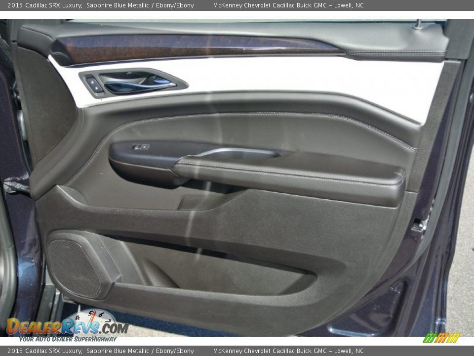 2015 Cadillac SRX Luxury Sapphire Blue Metallic / Ebony/Ebony Photo #22