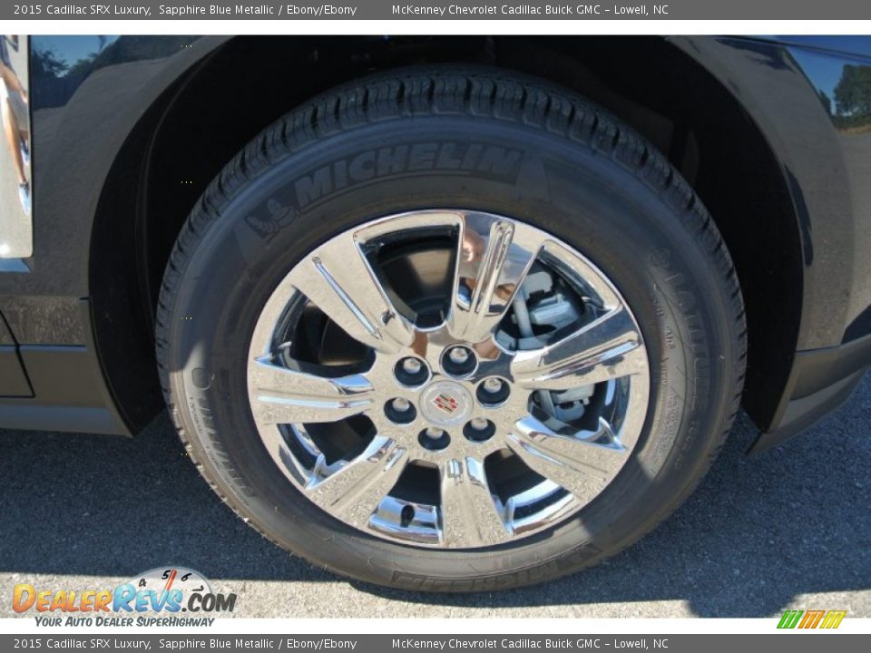 2015 Cadillac SRX Luxury Sapphire Blue Metallic / Ebony/Ebony Photo #23