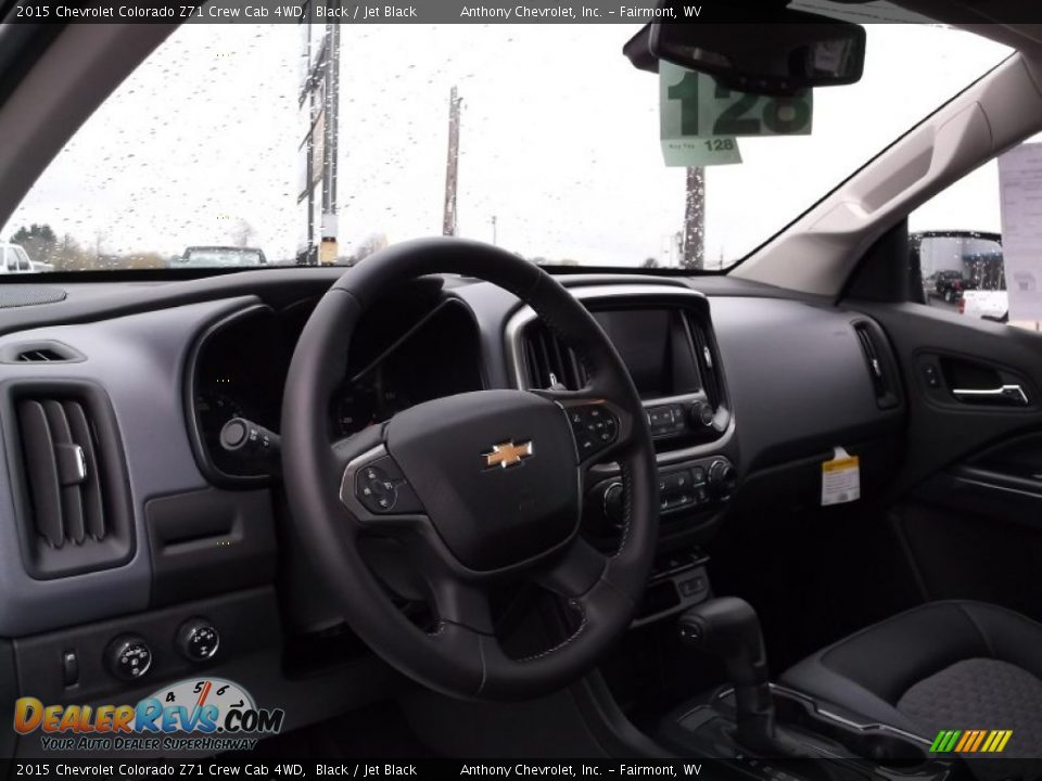 2015 Chevrolet Colorado Z71 Crew Cab 4WD Black / Jet Black Photo #10