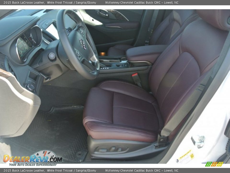 Front Seat of 2015 Buick LaCrosse Leather Photo #8