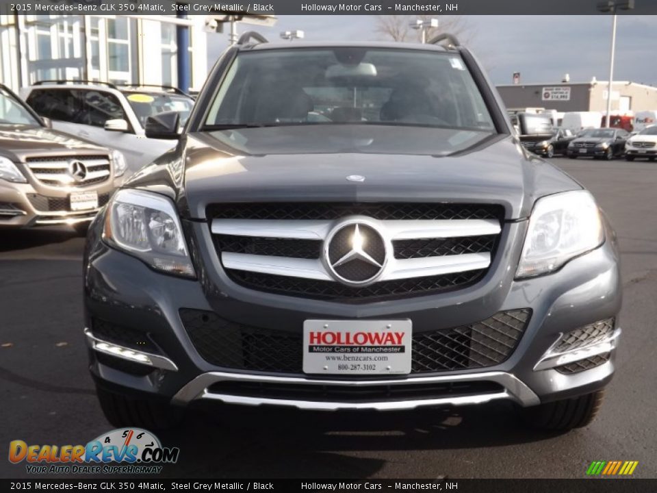 2015 Mercedes-Benz GLK 350 4Matic Steel Grey Metallic / Black Photo #2