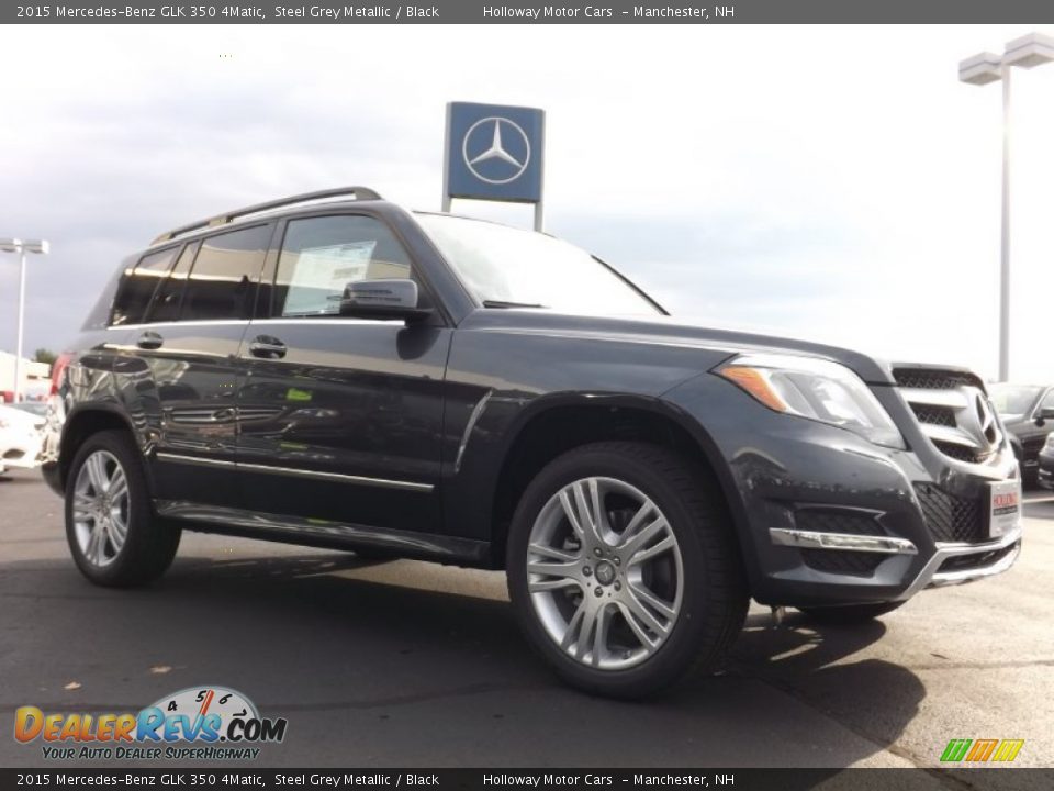 2015 Mercedes-Benz GLK 350 4Matic Steel Grey Metallic / Black Photo #3